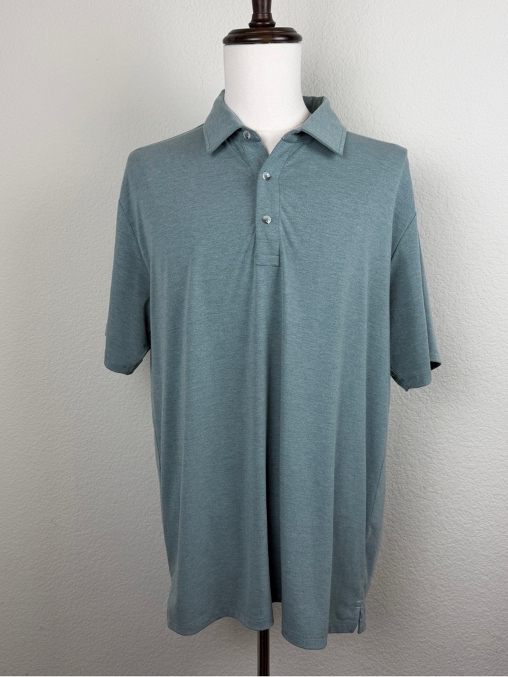 Free Fly Men's Bamboo Flex Polo | XL | Blueish Green - Picture 2 of 8